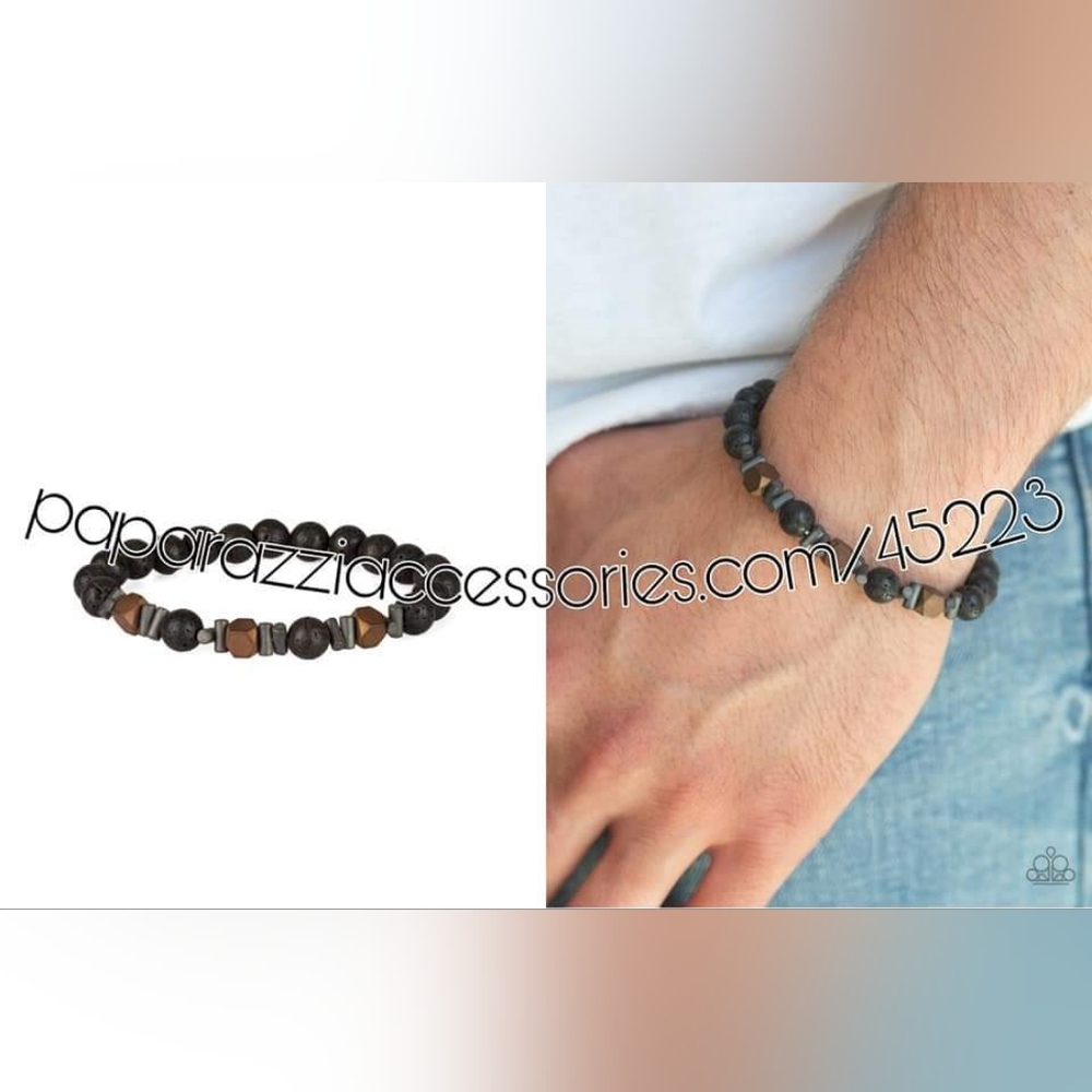 C - Unisex Lava Rock Bracelet - Fashion Accessories